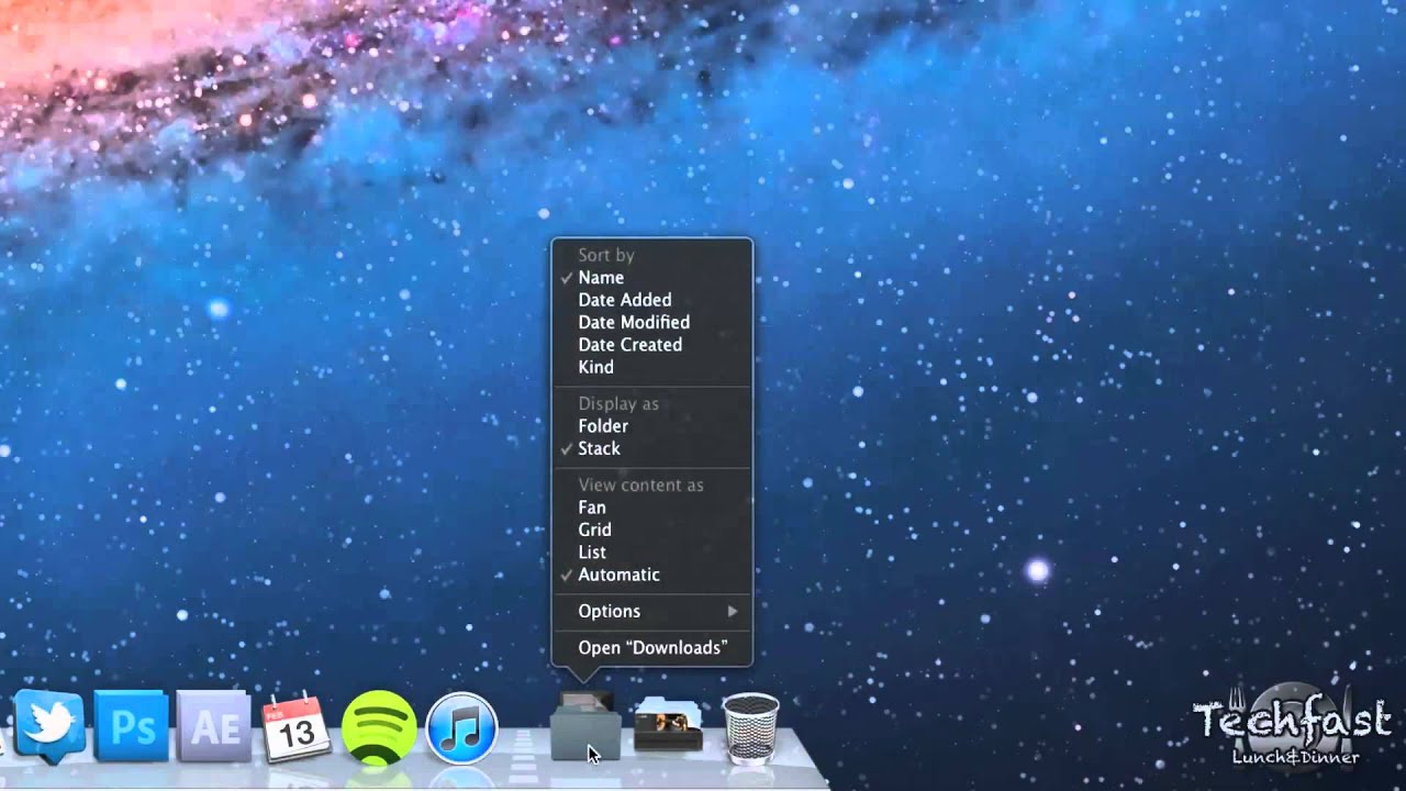 Mac Download Folder On Dock